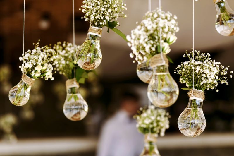 Dekoration für die Camping Hochzeit