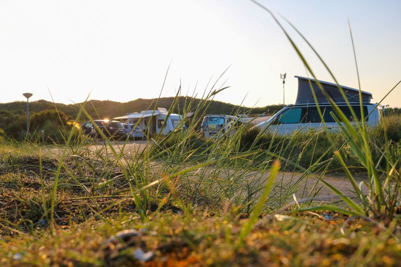 Camping in Holland hinter den Dünen