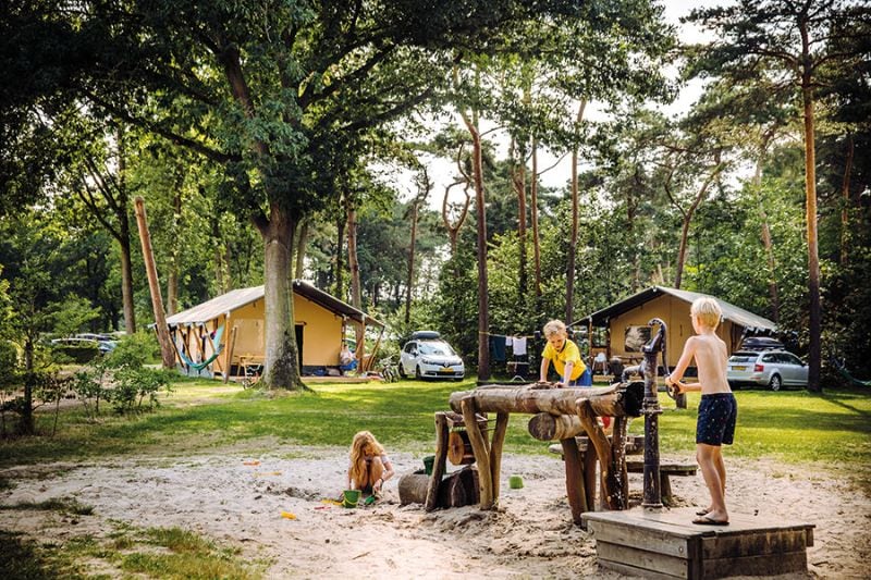 Camping Beringerzand: Safarizelte mit eigenem Bad