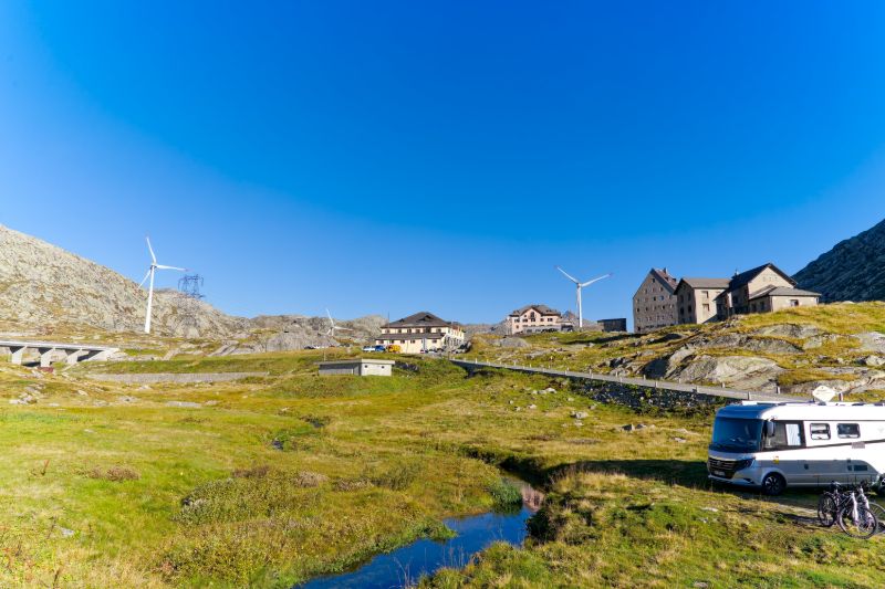 mit dem Reisemobil auf die Spitze des Gotthardpasses